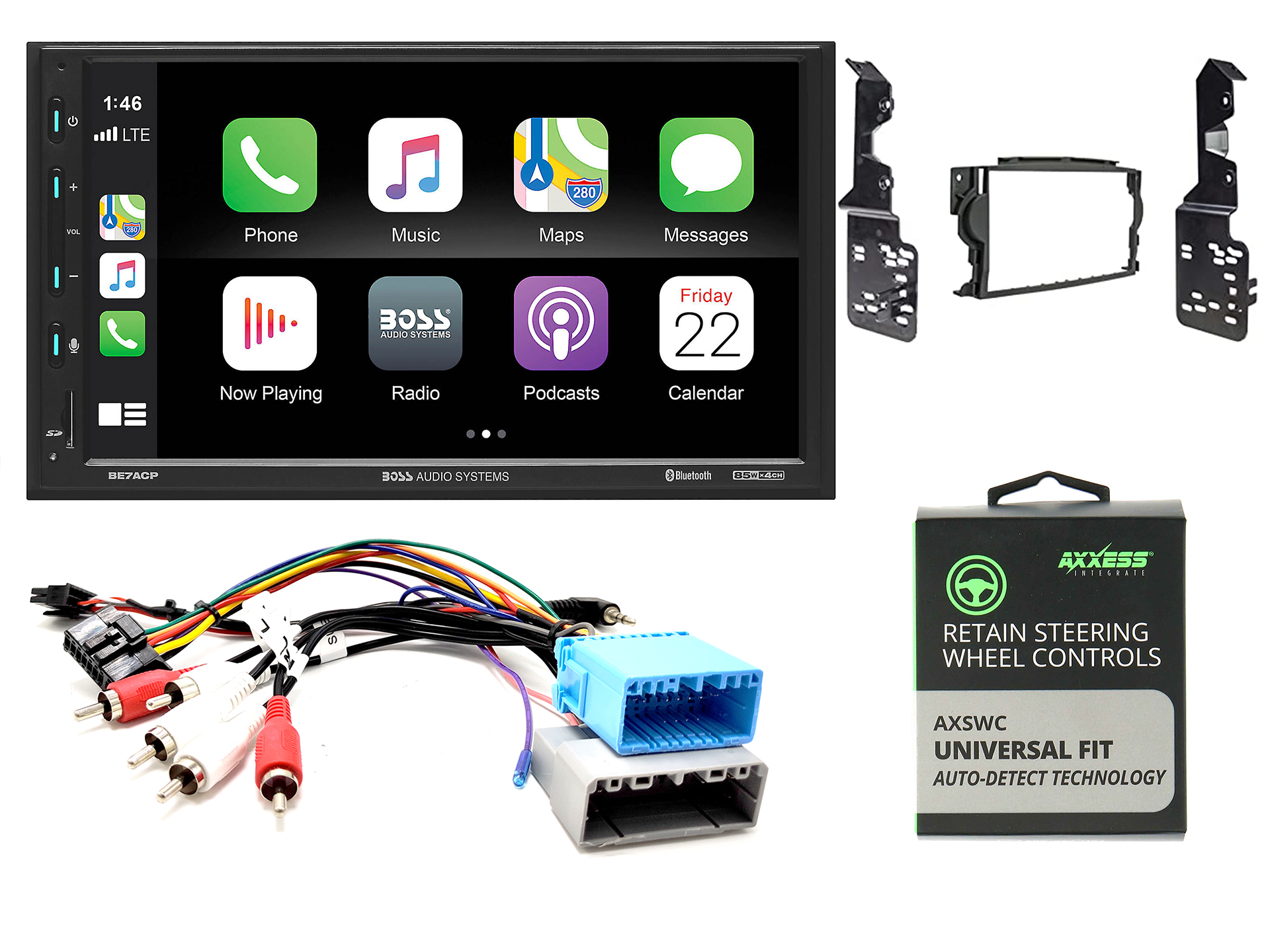 Acura TL MDX TSX BOSS Elite Touchscreen Apple CarPlay Bluetooth Complete  Radio Kit - Mobile Max Car Audio