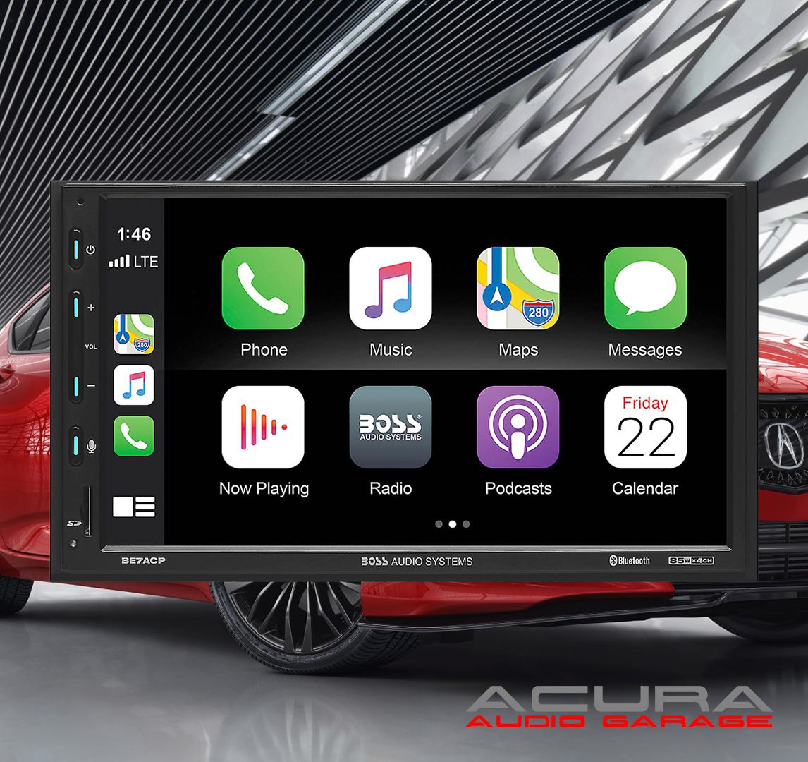 Acura TL MDX TSX BOSS Elite Touchscreen Apple CarPlay Bluetooth Complete  Radio Kit - Mobile Max Car Audio