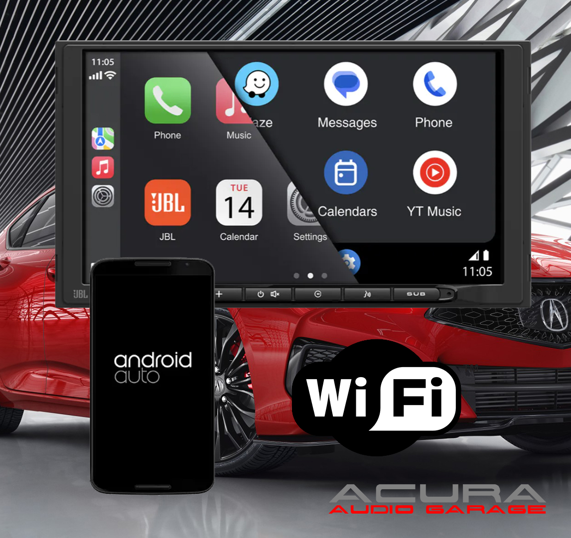 Acura ILX MDX TL TSX JBL Legend Apple CarPlay Radio Kit - Image 2
